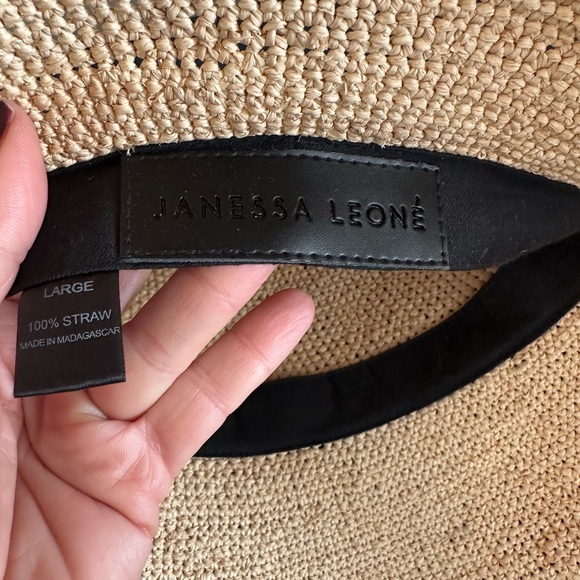 Janessa Leone Beige Straw Hat - Picture 4 of 6